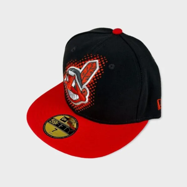 Cleveland Indians MLB New Era fitted hat OG logo - Image 2