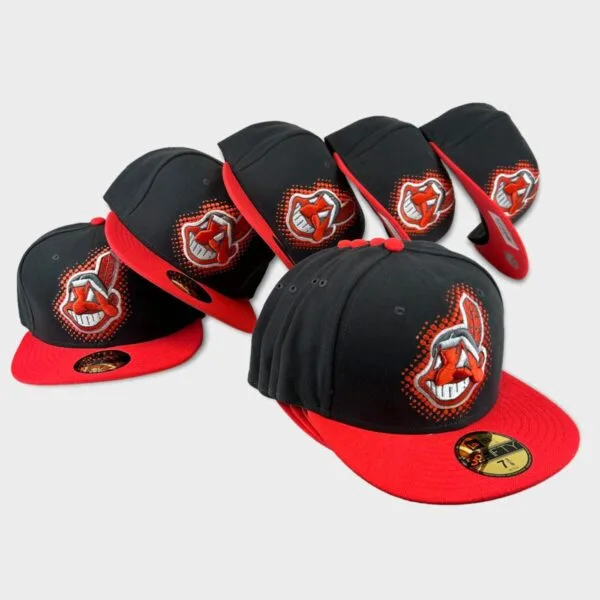 Cleveland Indians MLB New Era fitted hat OG logo - Image 5