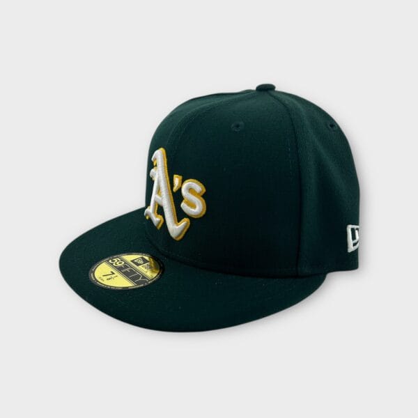 Oakland Athletics MLB New Era authentic side logo fitted hat - Image 2