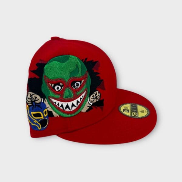 Lucha Libre Mexican Wrestling Artist New Era fitted hat - Image 2