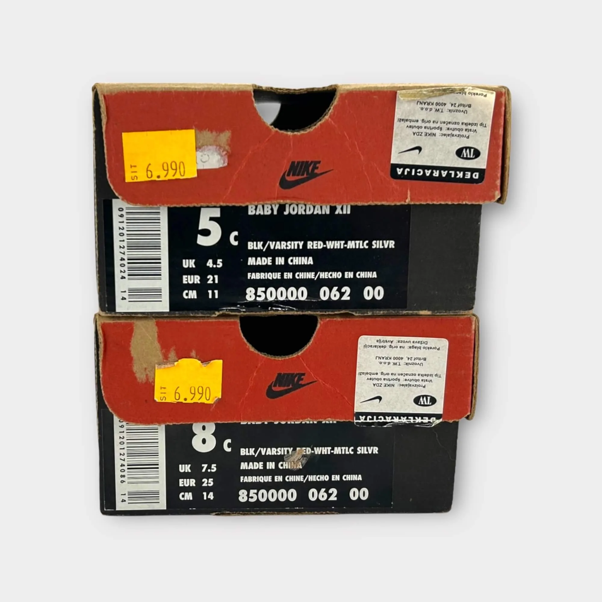 OG Nike Air Baby Jordan XII Playoff 1997 - Image 8