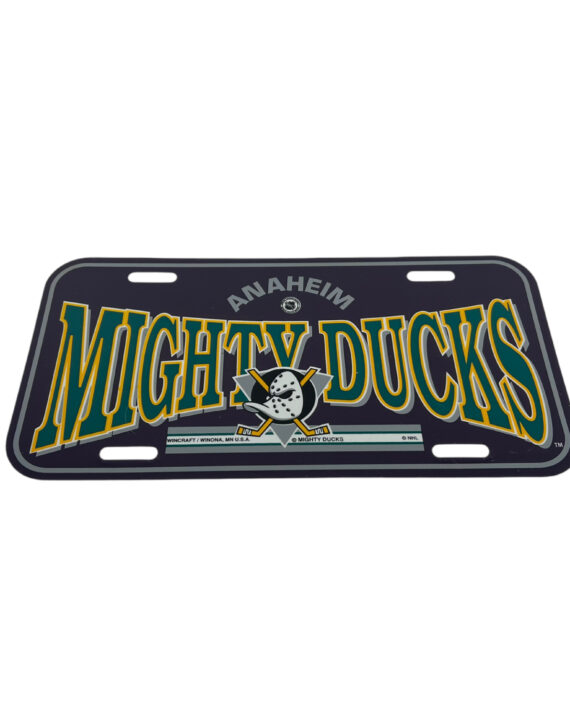 Vintage Deadstock Plate Mighty Ducks NHL