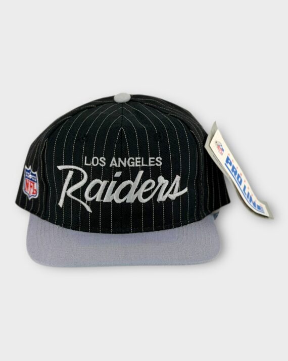 Deadstock Vintage Snapback Los Angeles Raiders Pinstripe Script