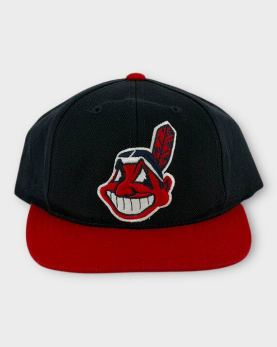 Deadstock Vintage Snapback Cleveland Indians MLB big Chief Logo