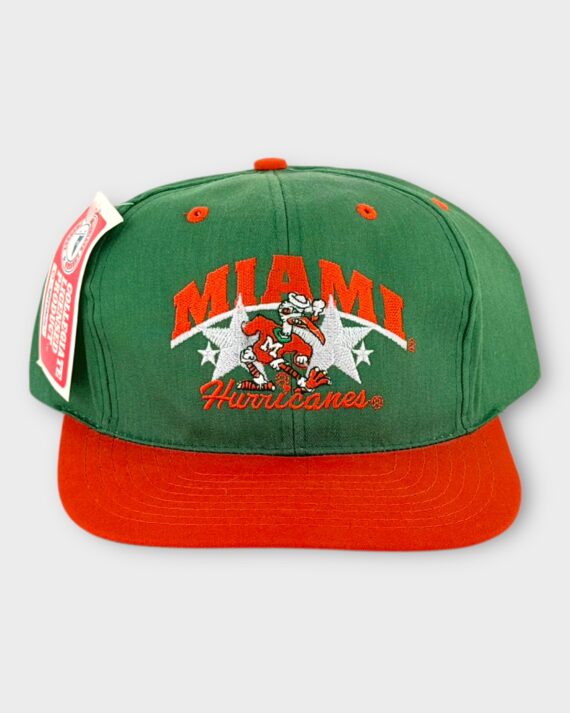 Deadstock Vintage Snapback Miami Hurricanes NCAA
